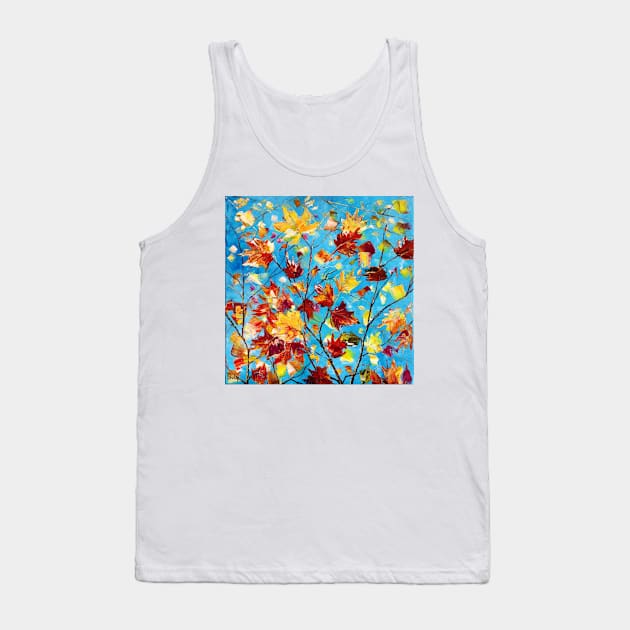 Maple Leaves. Autumn Tank Top by NataliaShchip